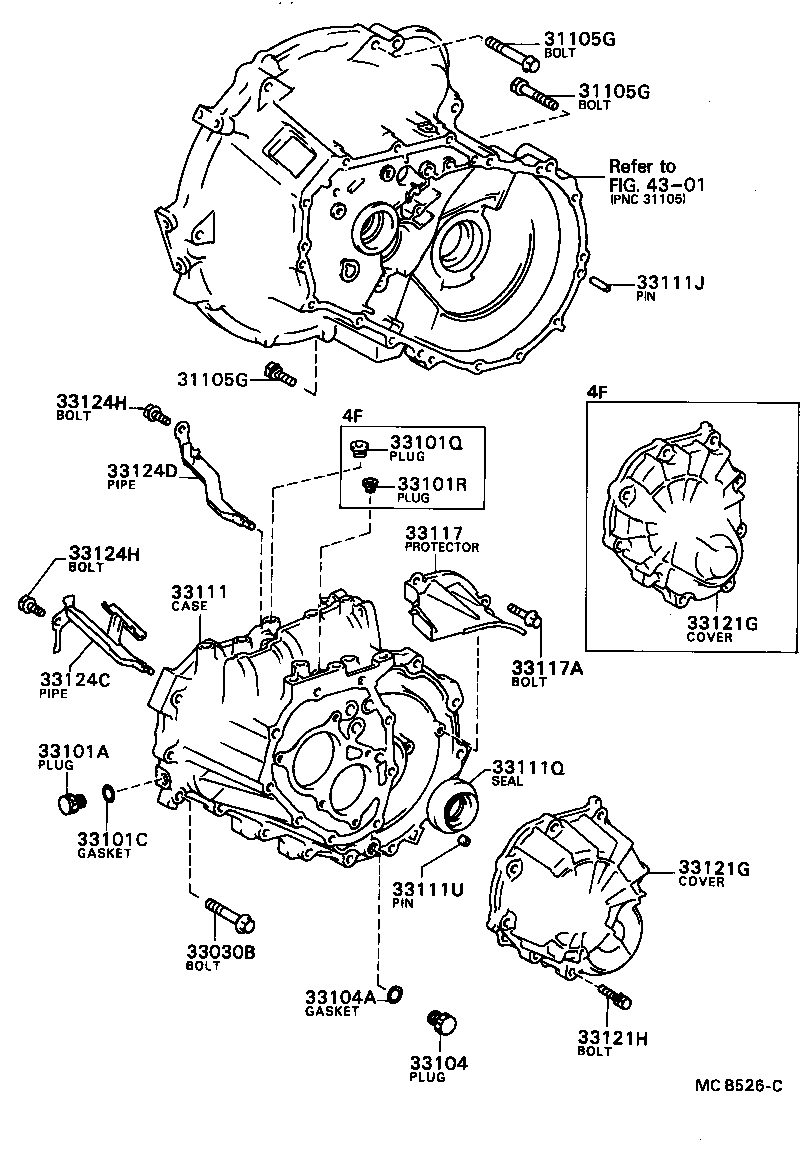 31129-32010 PLATE, BOLT LOCK(MTM) product image