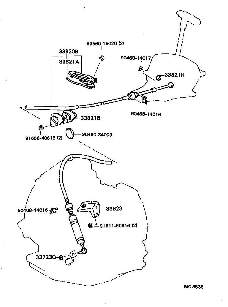 33282-35010 PIN, LEVER LOCK (FOR CONTROL SHIFT LEVER) product image