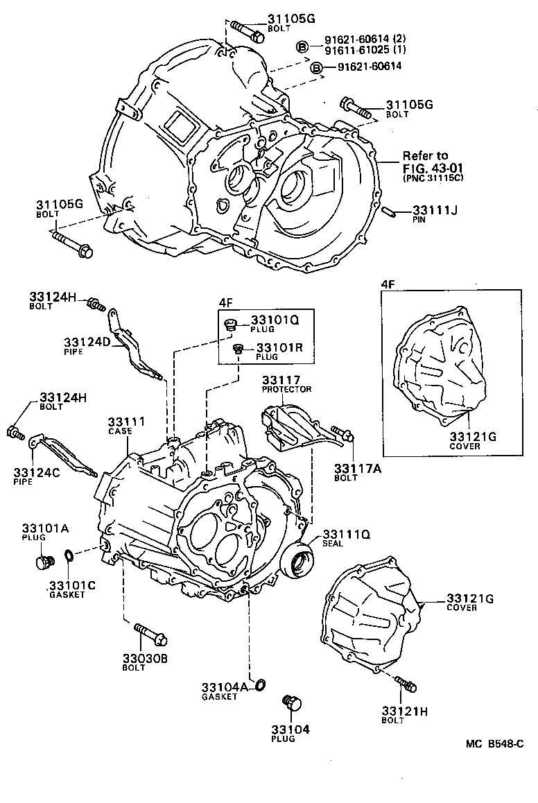 33117-17010 PROTECTOR, MANUAL TRANSMISSION CASE product image