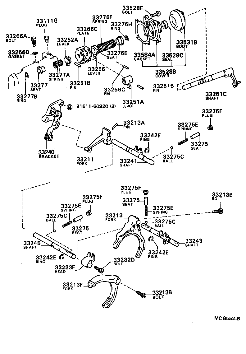 33121-10012 FORK, 1ST & 2ND SHIFT product image