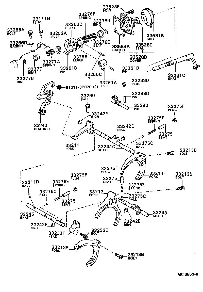 33121-10012 FORK, 1ST & 2ND SHIFT product image