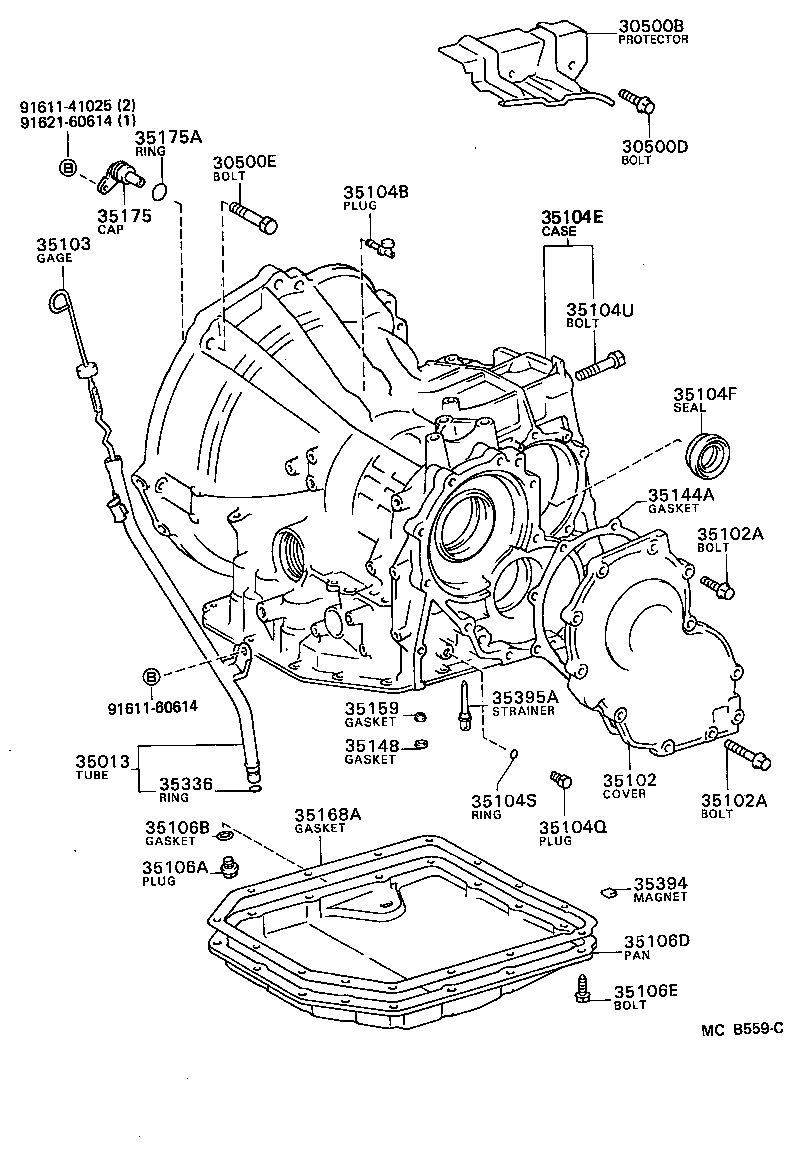 90311-34005 SEAL, OIL (FOR TRANSAXLE CASE) product image