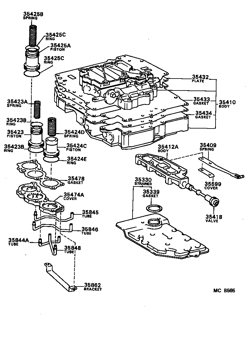 35215-12010 SLEEVE, LOCK UP RELAY VALVE product image