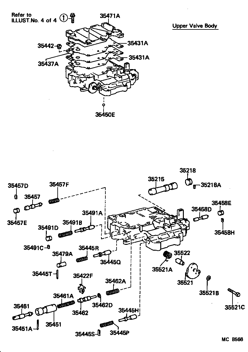 35215-12010 SLEEVE, LOCK UP RELAY VALVE product image