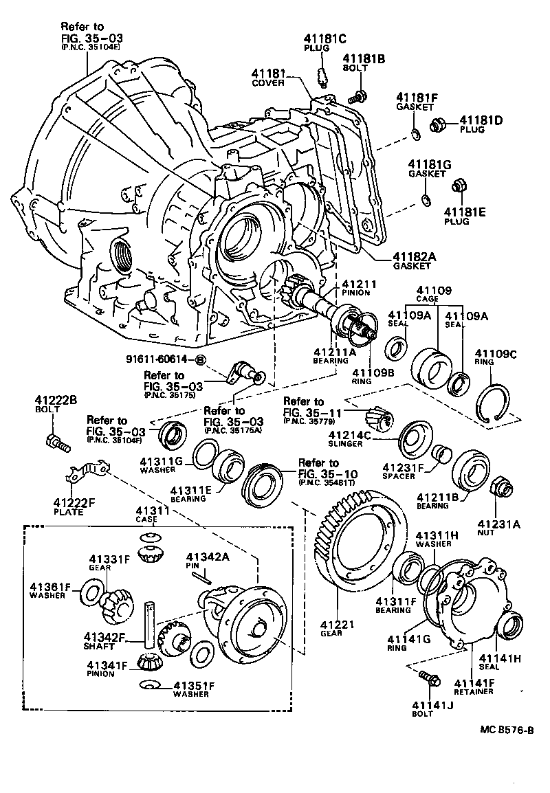 90311-34007 SEAL, OIL, NO.2(FOR TRANSAXLE CASE) product image