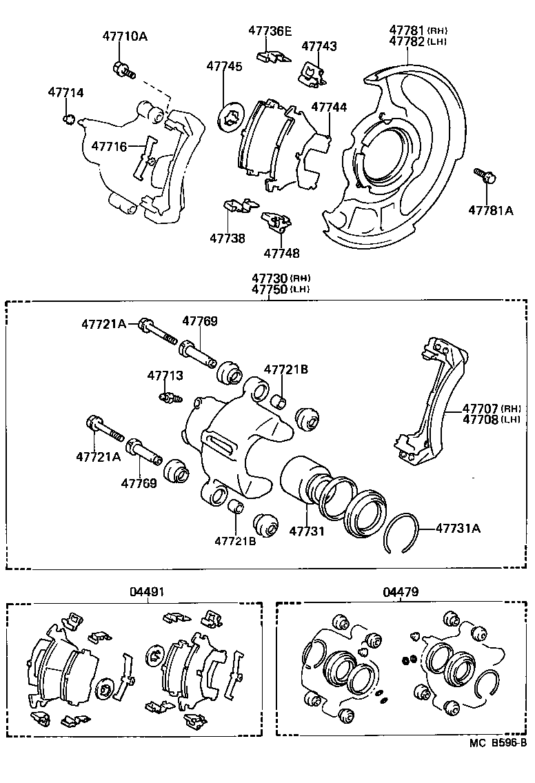 04465-10160 PAD KIT, DISC BRAKE, FRONT product image