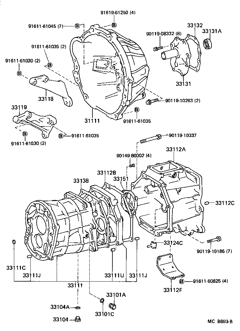 31111-60160 HOUSING, CLUTCH product image
