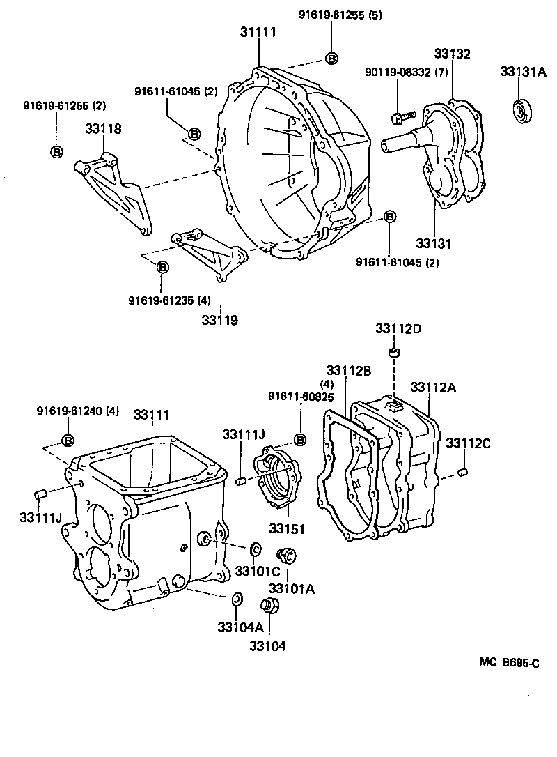 31111-60160 HOUSING, CLUTCH product image