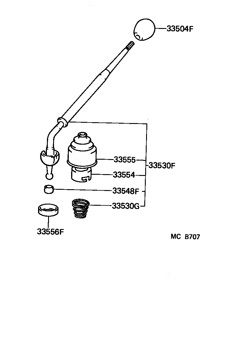 33505-60011 SEAT, TRANSMISSION SHIFT LEVER BALL product image