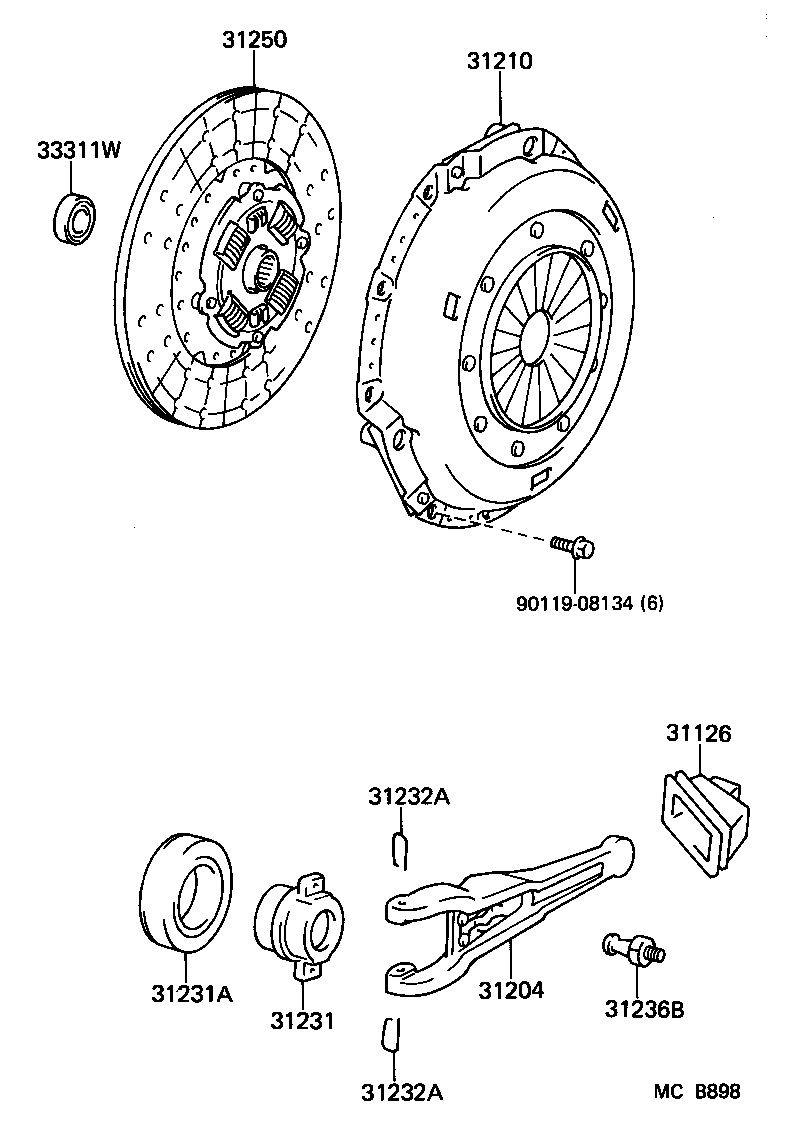 31231-60051 HUB, CLUTCH RELEASE BEARING product image