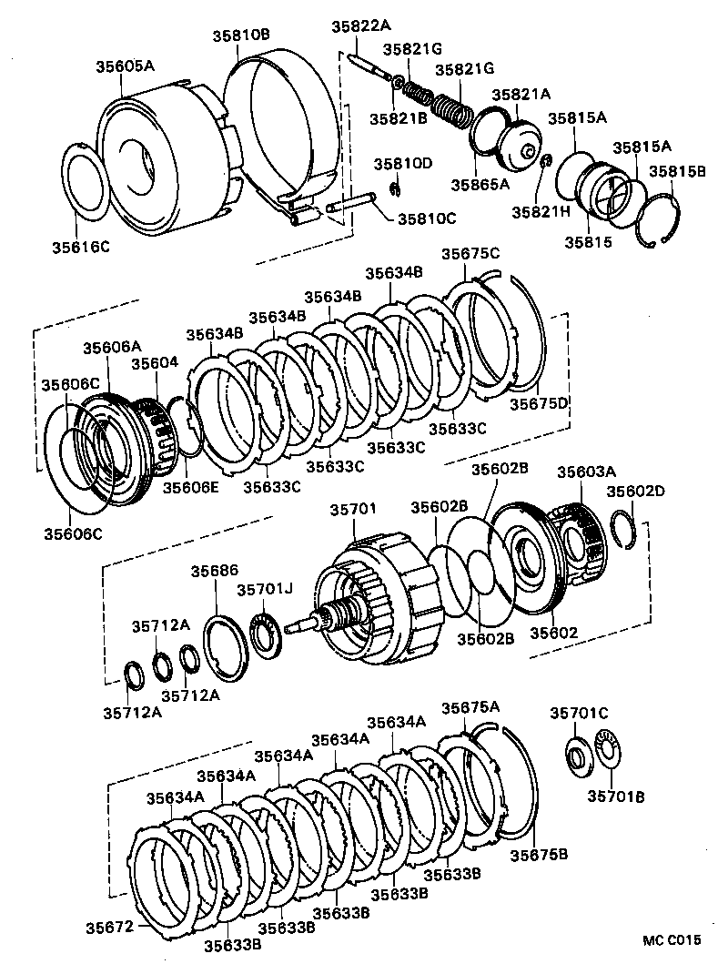 35606-35010 PISTON SUB-ASSY, DIRECT CLUTCH product image