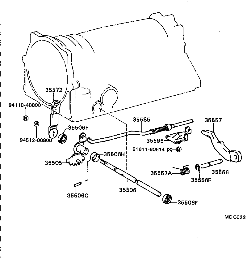 35501-30010 ROD, PARKING LOCK product image