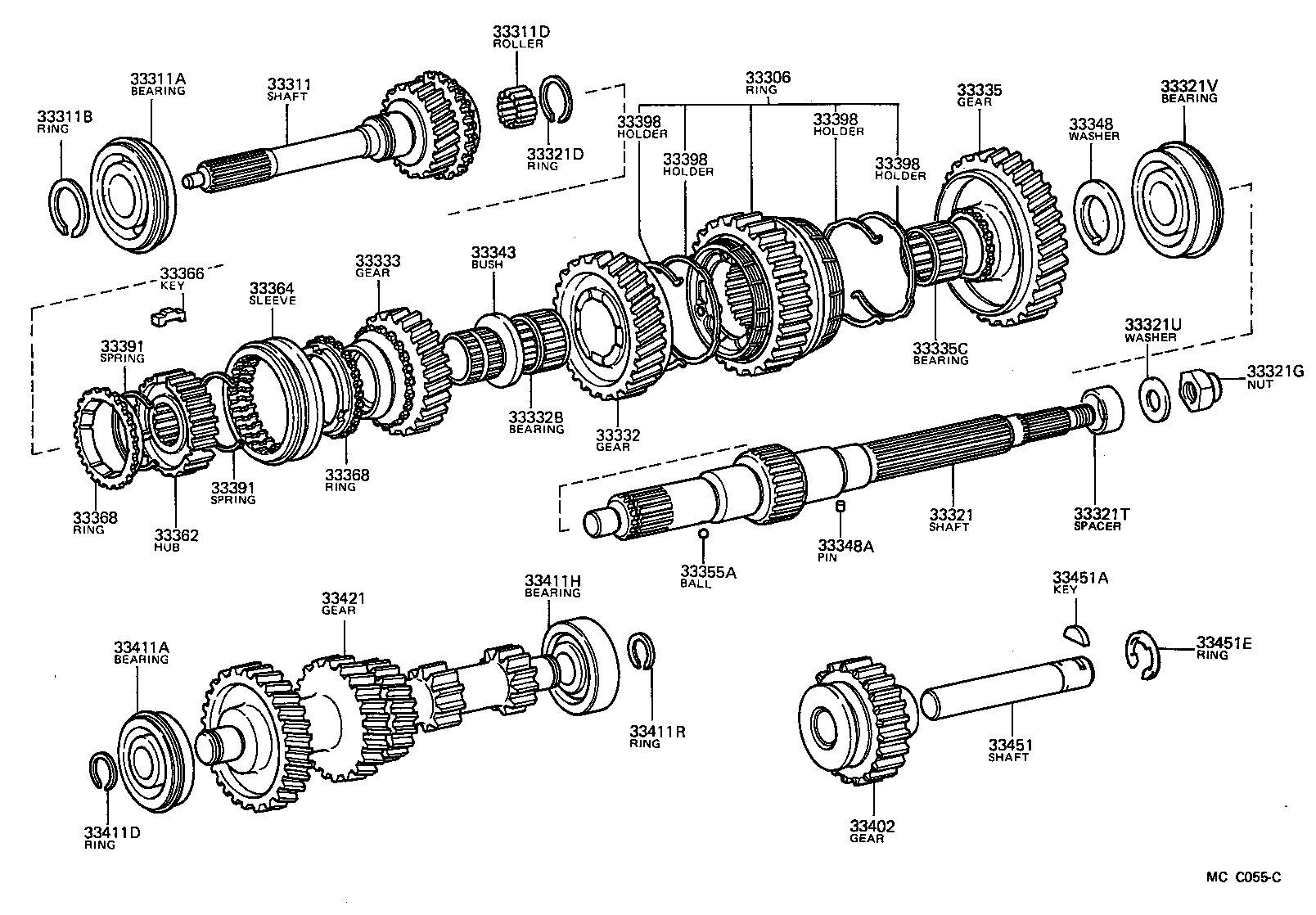 33321-60080 SHAFT, OUTPUT product image