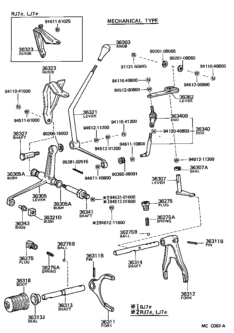 90240-10027 PIN (FOR HIGH & LOW SHIFT ROD) product image