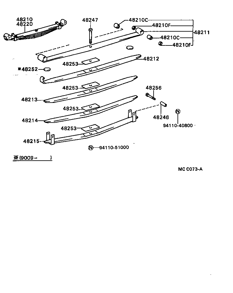 04483-36040 SHACKLE KIT, REAR SPRING product image