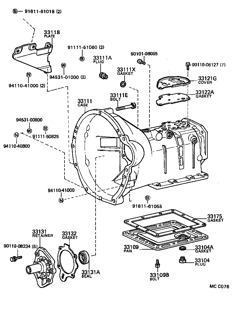 33111-10050 CASE, MANUAL TRANSMISSION product image