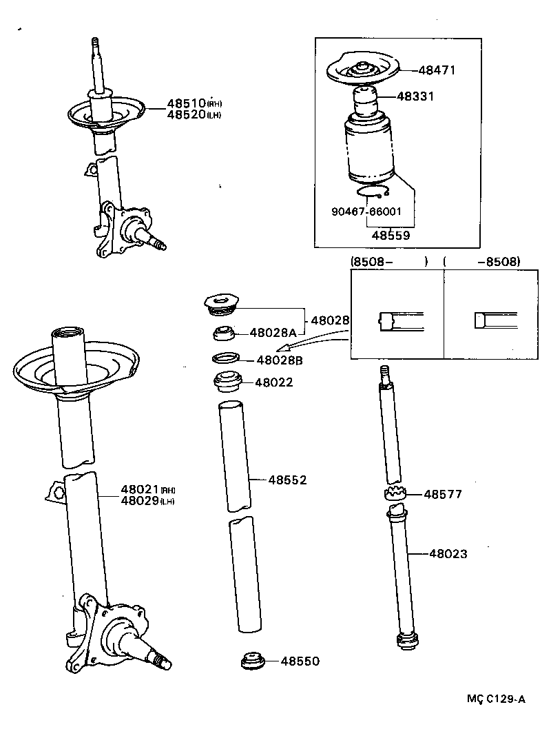 48131-2A240 SPRING, FRONT COIL, LH product image
