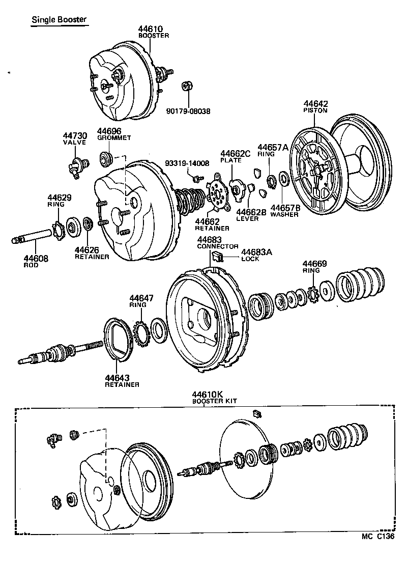 44348-60010 HOSE(FOR CONNECTOR TO VACUUM RESERVOIR TUBE) product image