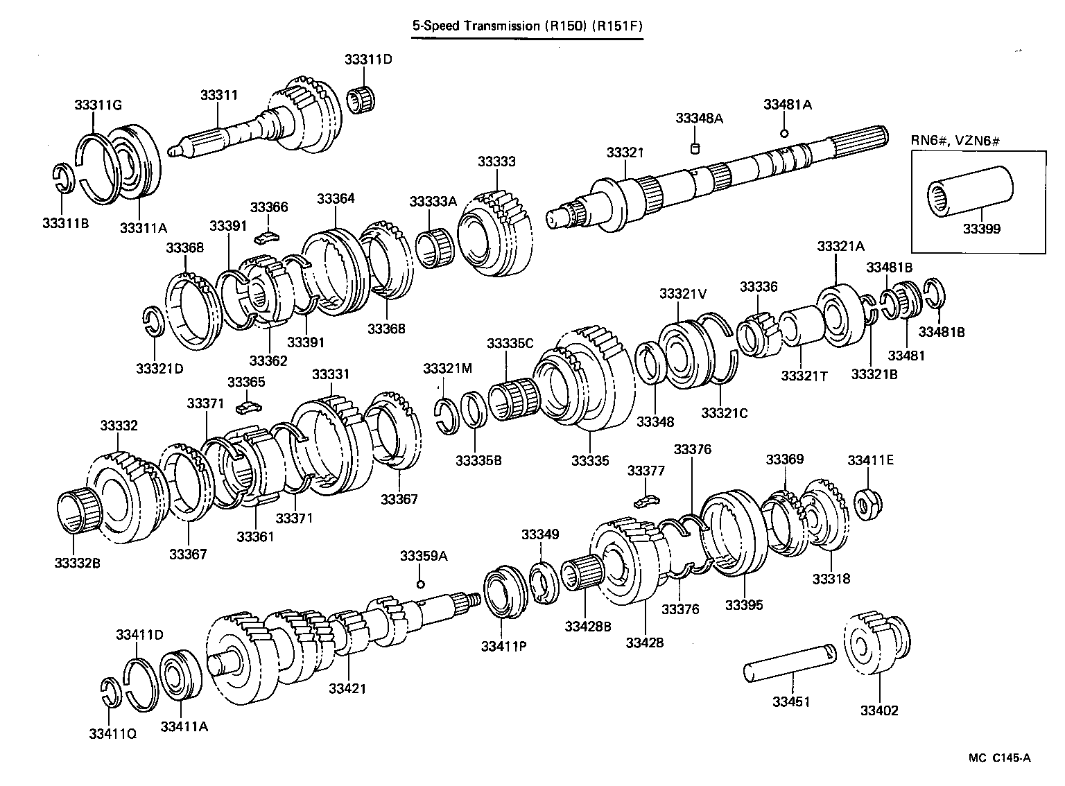 33481-35070 GEAR, SPEEDOMETER DRIVE (MTM) product image