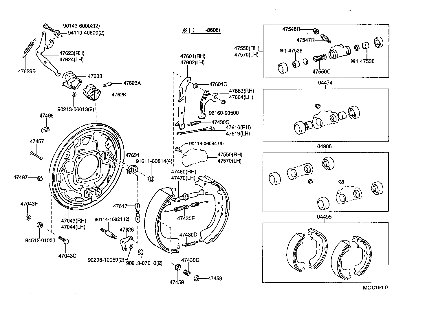 47061-35020 ADJUSTER ASSY, SHOE, RH(FOR REAR BRAKE) product image