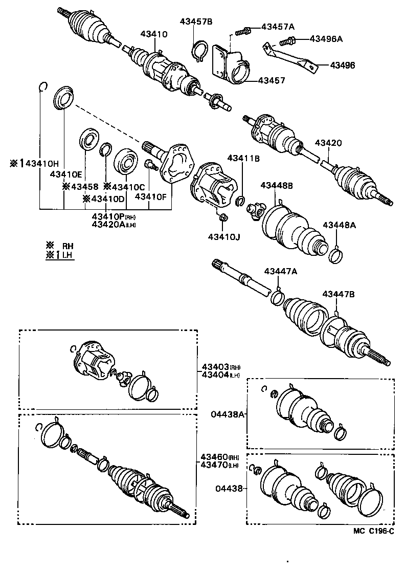43457-20021 BRACKET, DRIVE SHAFT BEARING product image