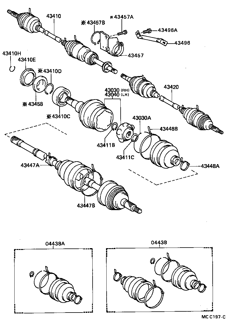 43457-20021 BRACKET, DRIVE SHAFT BEARING product image