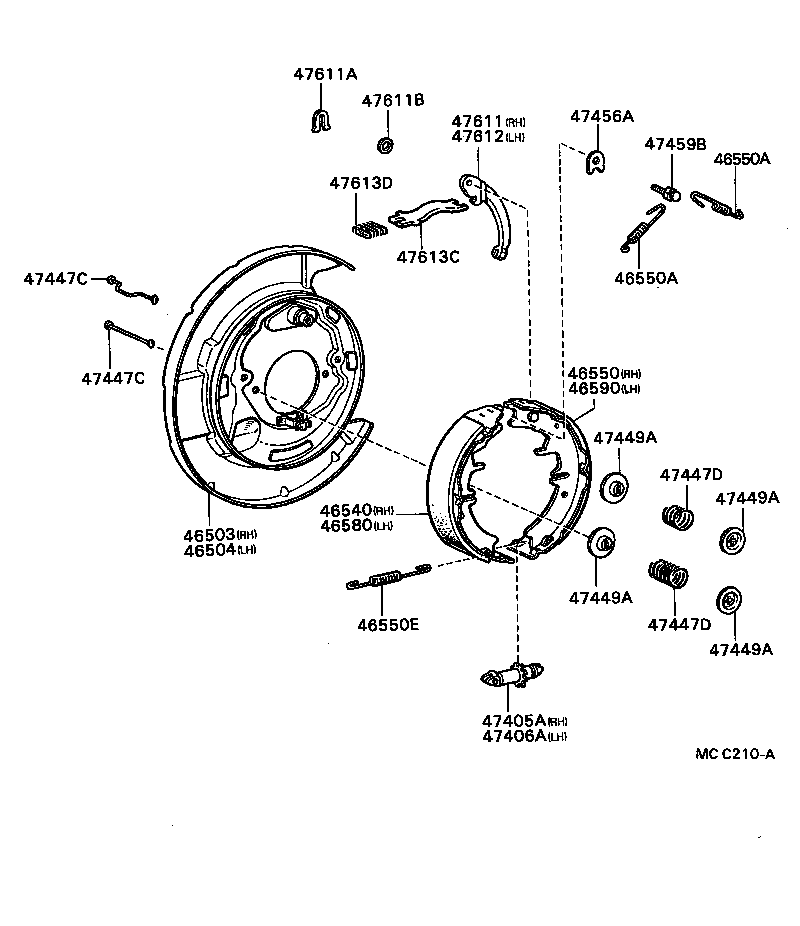 46430-29035 CABLE ASSY, PARKING BRAKE, NO.3 product image