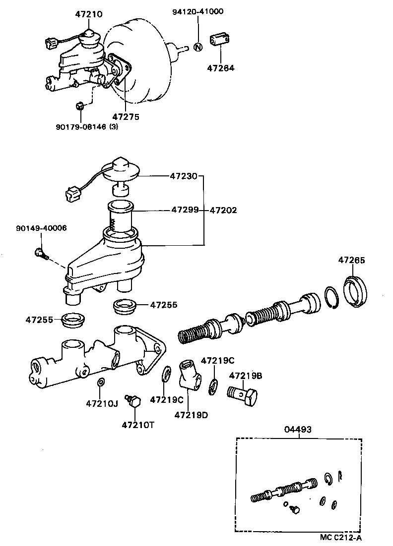 47202-20270 RESERVOIR SUB-ASSY, BRAKE MASTER CYLINDER product image