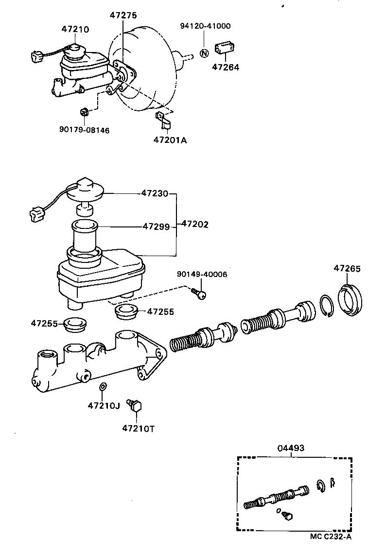 47202-20270 RESERVOIR SUB-ASSY, BRAKE MASTER CYLINDER product image