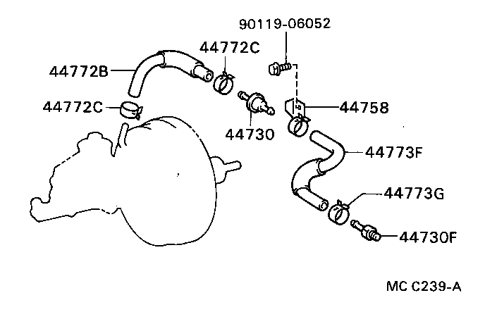 44610-20710 BOOSTER ASSY, BRAKE product image