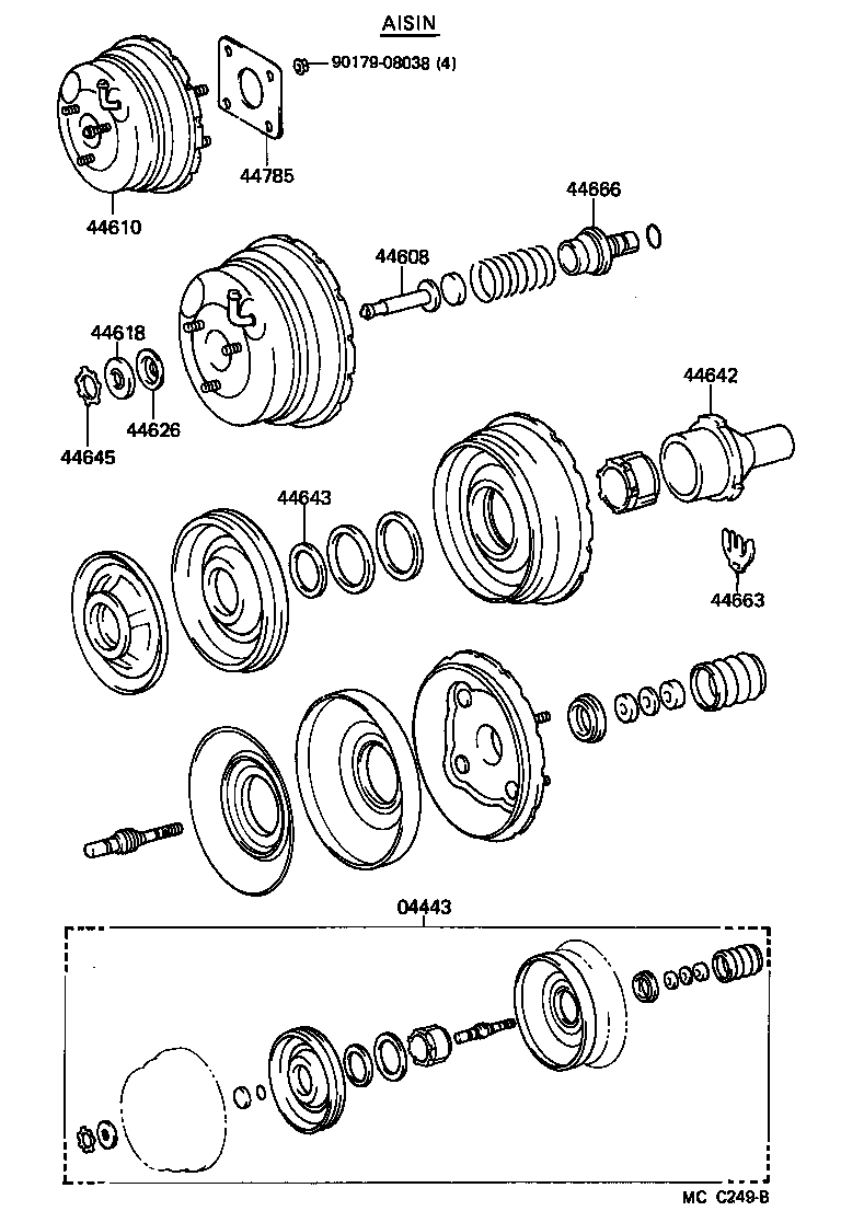 04443-20450 BOOSTER KIT, BRAKE product image