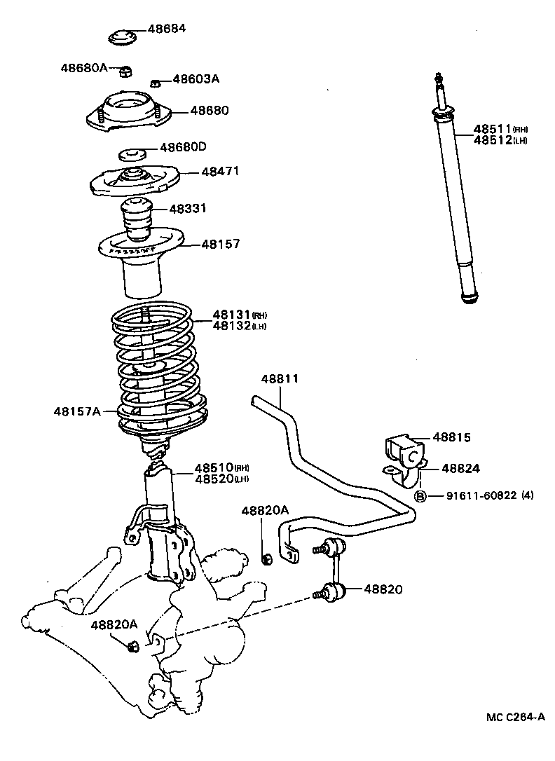 48131-2D280 SPRING, FRONT COIL, RH product image