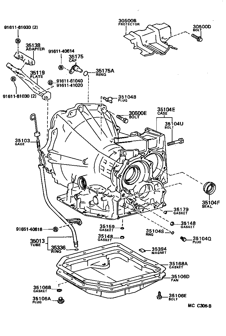90310-35002 SEAL, OIL (FOR TRANSAXLE CASE) product image