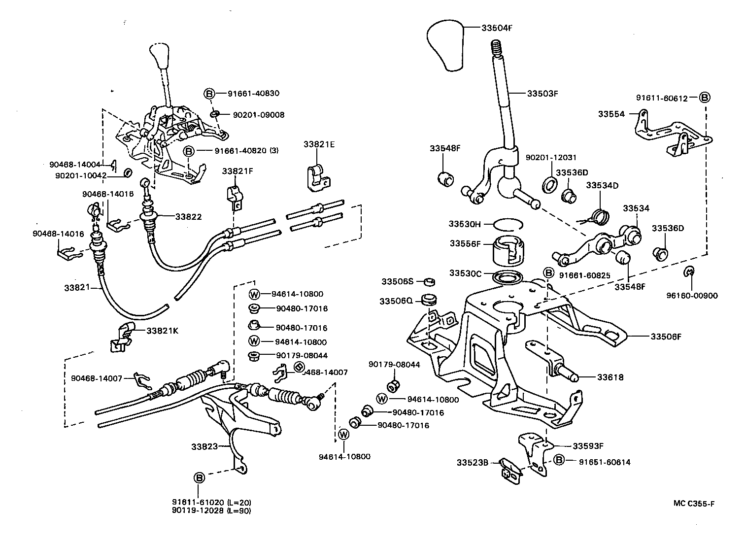 33503-28180 LEVER SUB-ASSY, SHIFT(FOR FLOOR SHIFT) product image