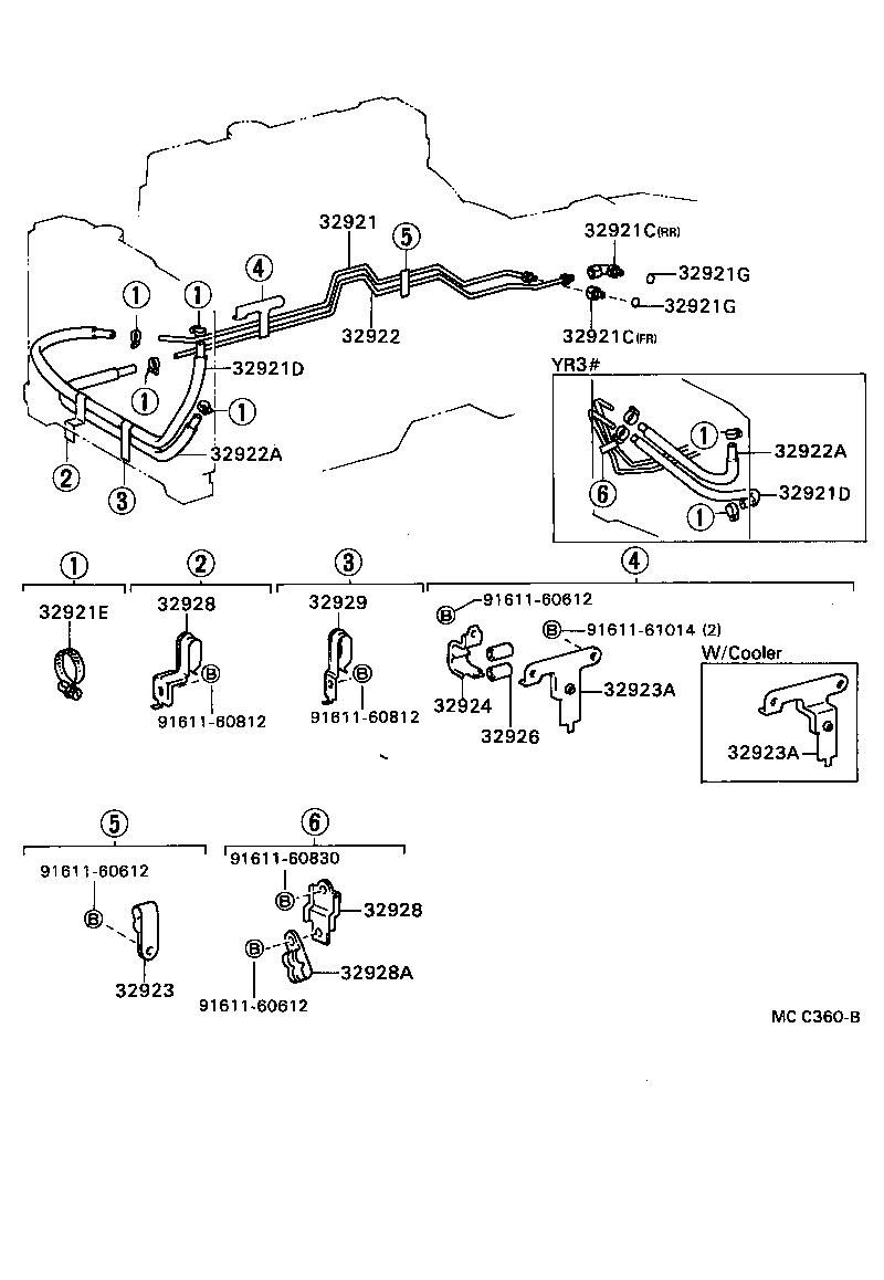 32922-28031 TUBE, OIL COOLER OUTLET, NO.1 product image