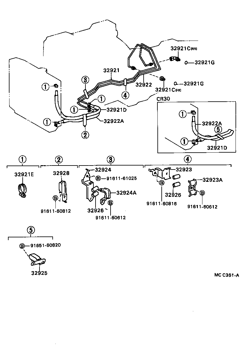 32922-28031 TUBE, OIL COOLER OUTLET, NO.1 product image