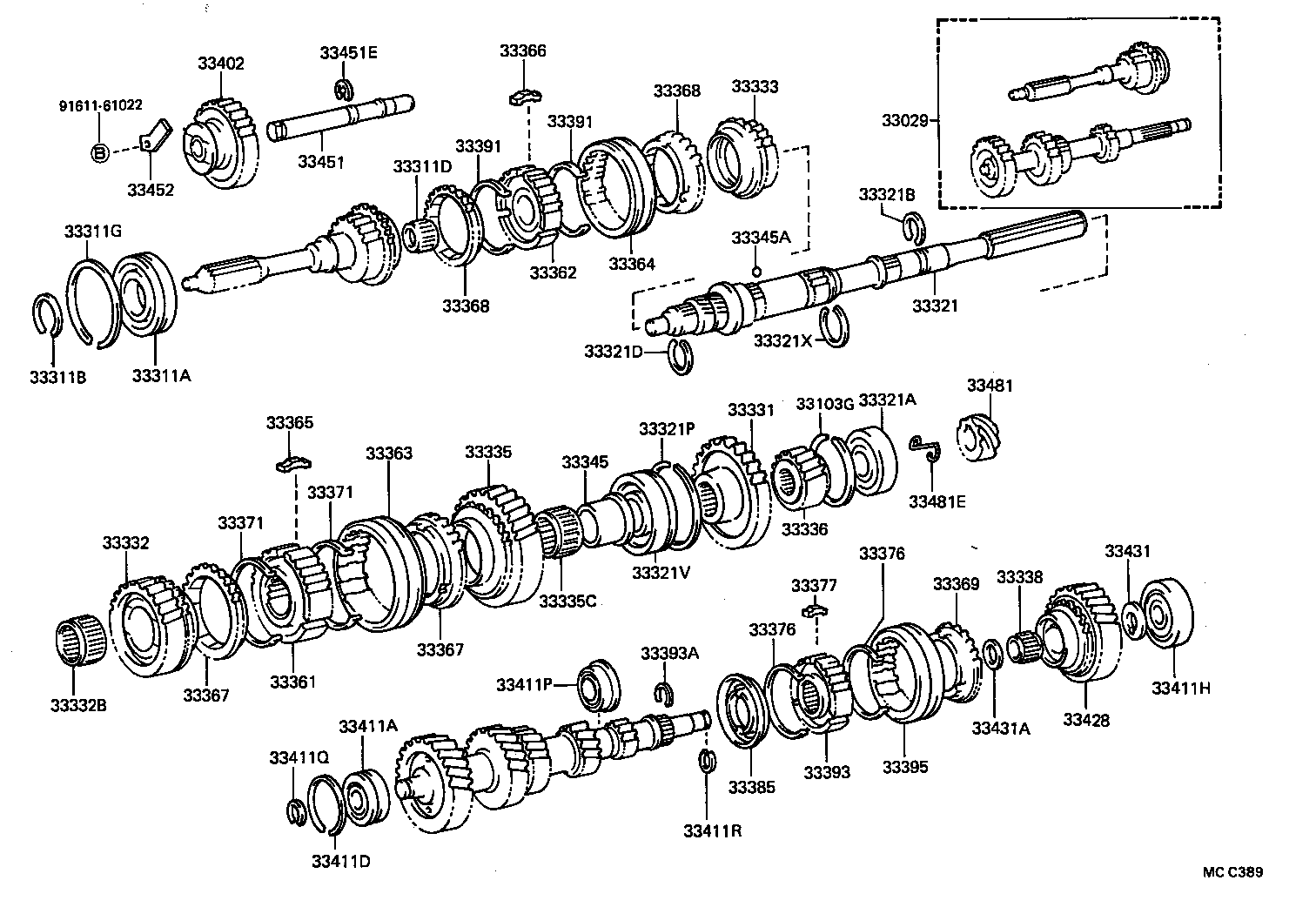 33481-22010 GEAR, SPEEDOMETER DRIVE (MTM) product image