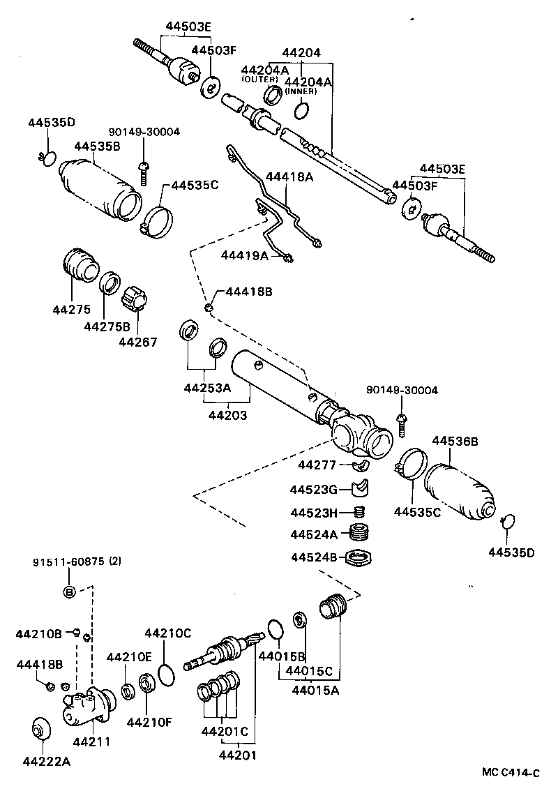 44111-28010 SHAFT, CROSS product image
