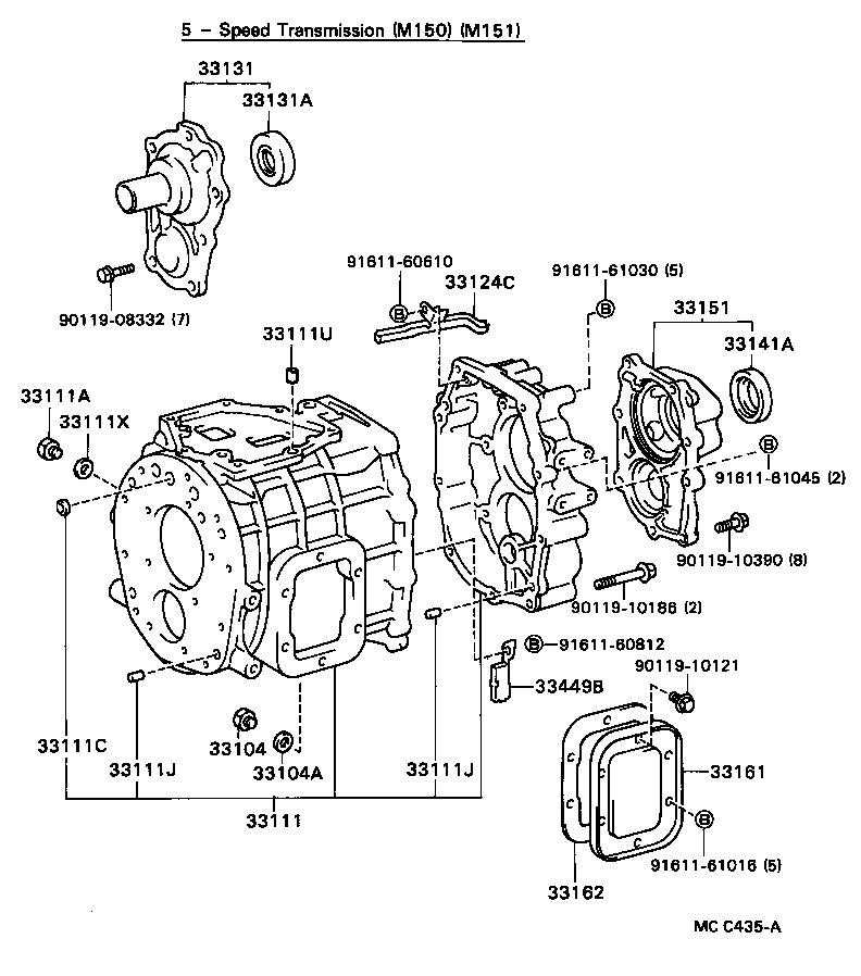 90311-48011 SEAL, OIL(FOR TRANSMISSION REAR BEARING RETAINER) product image