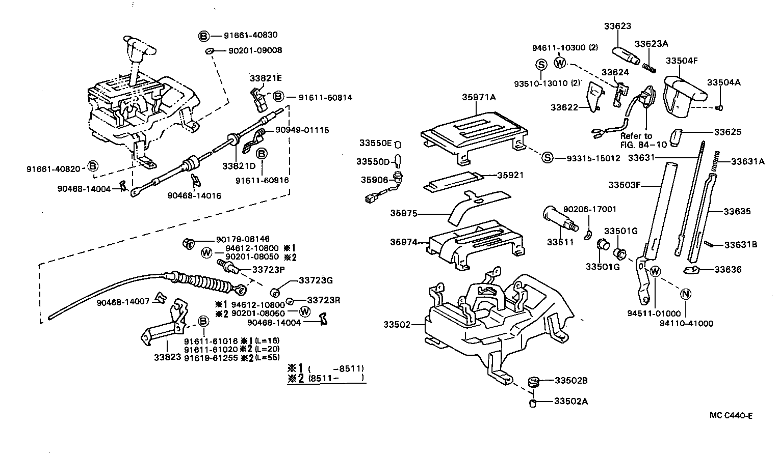 33503-28180 LEVER SUB-ASSY, SHIFT(FOR FLOOR SHIFT) product image