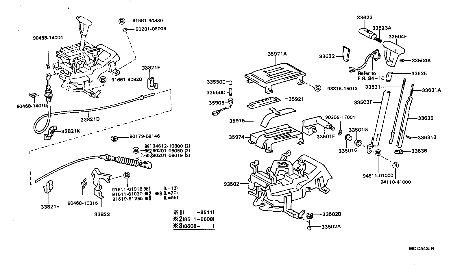 33503-28180 LEVER SUB-ASSY, SHIFT(FOR FLOOR SHIFT) product image