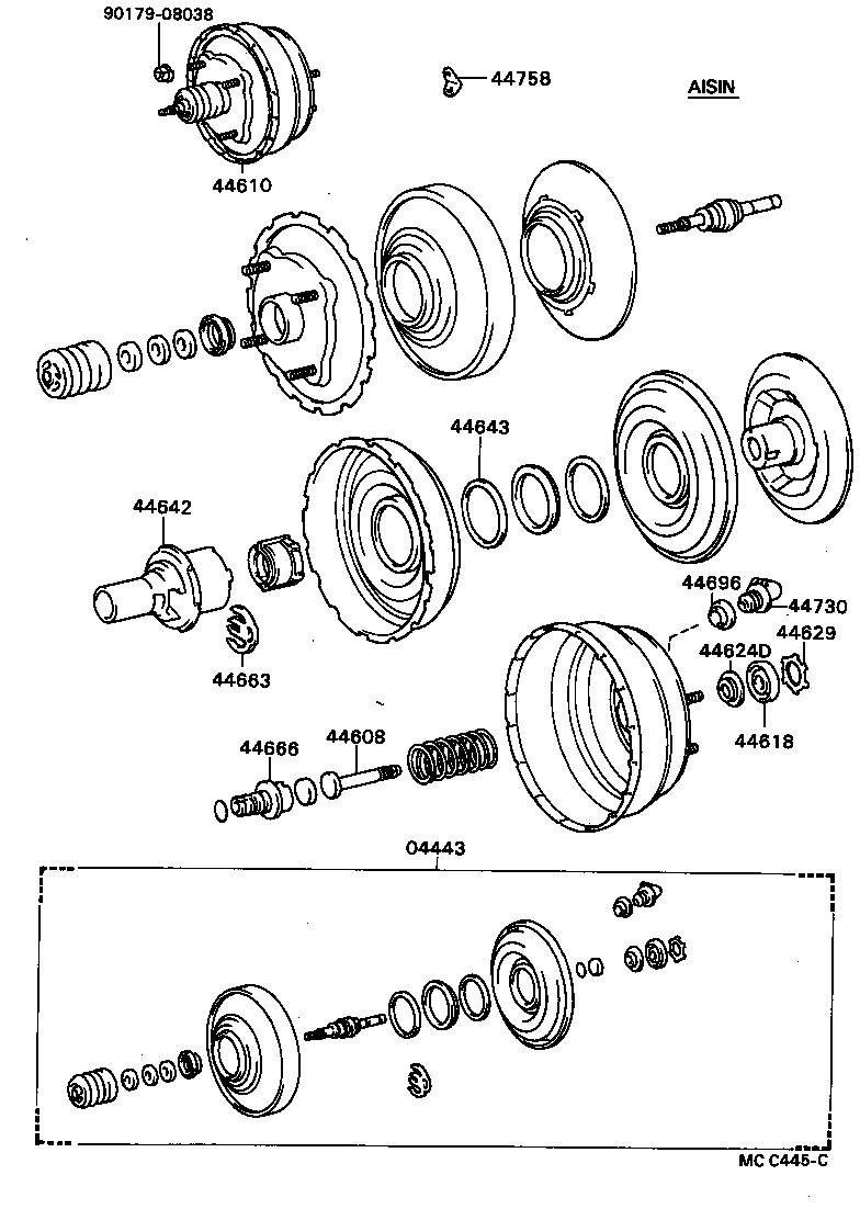 04443-28071 BOOSTER KIT, BRAKE product image