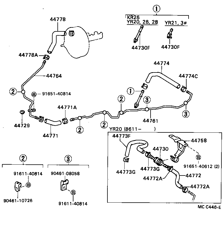 04443-28360 BOOSTER KIT, BRAKE product image
