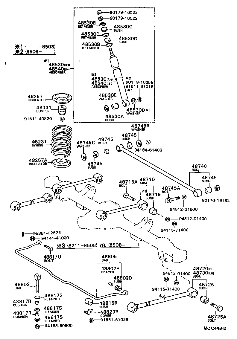 48203-28070 LEAF, REAR SPRING, NO.3 product image