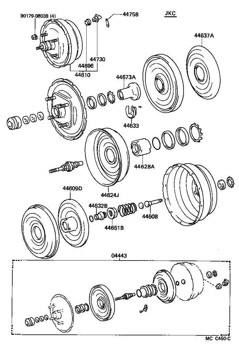 04443-28071 BOOSTER KIT, BRAKE product image