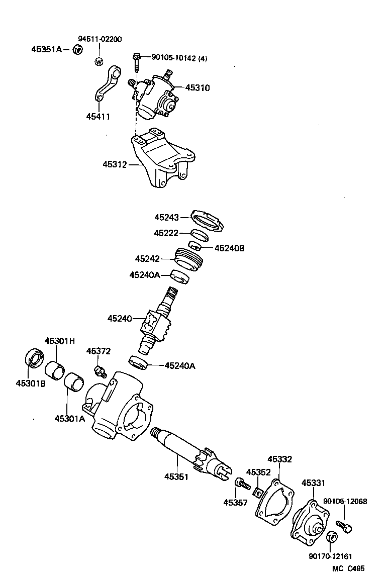 44111-25010 SHAFT, CROSS product image