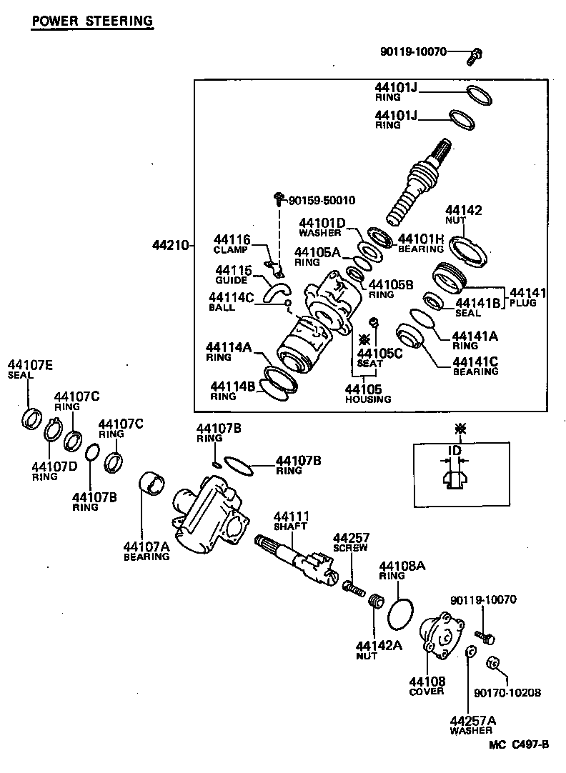 44111-25010 SHAFT, CROSS product image