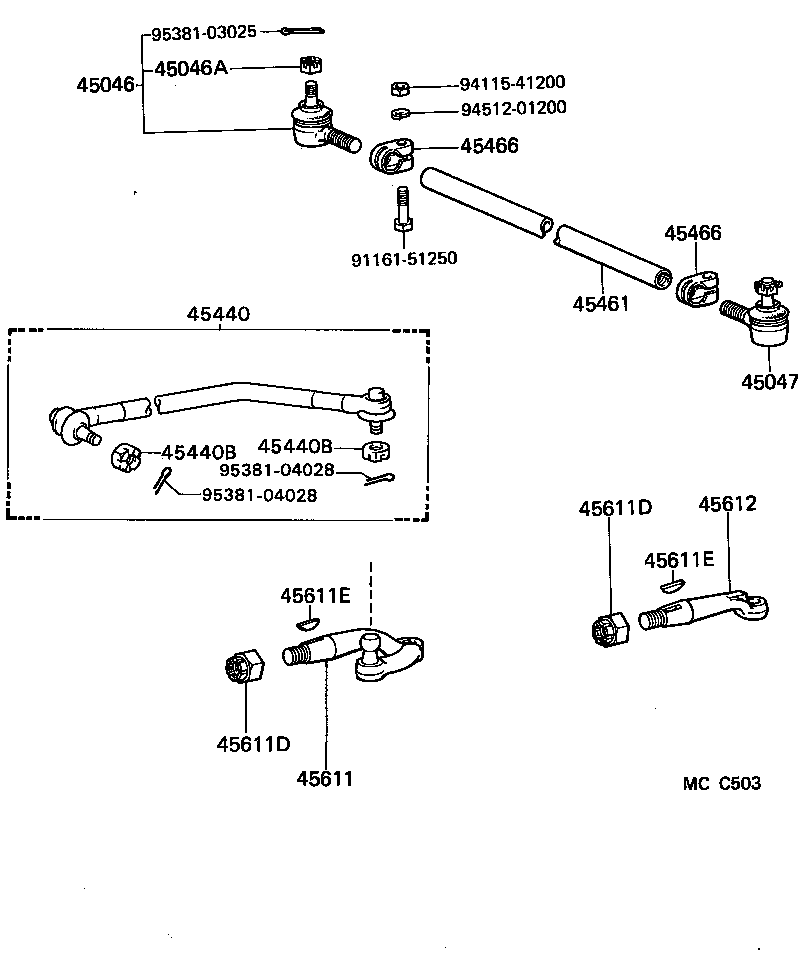44111-25010 SHAFT, CROSS product image