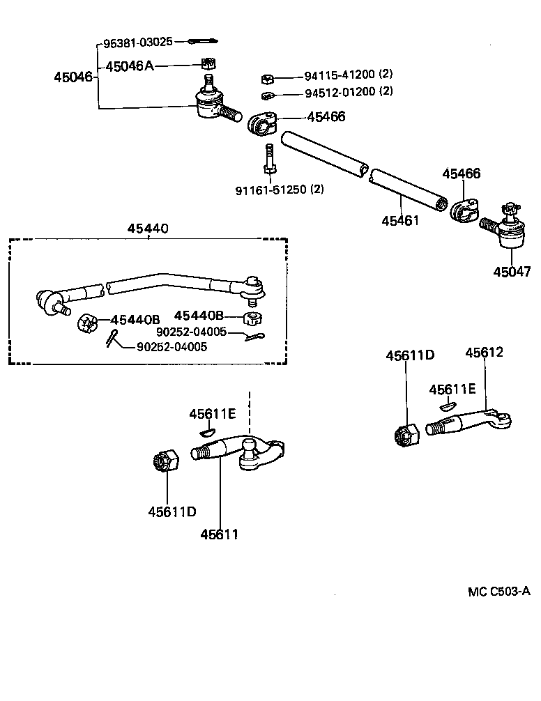 44110-25030 GEAR ASSY, POWER STEERING product image