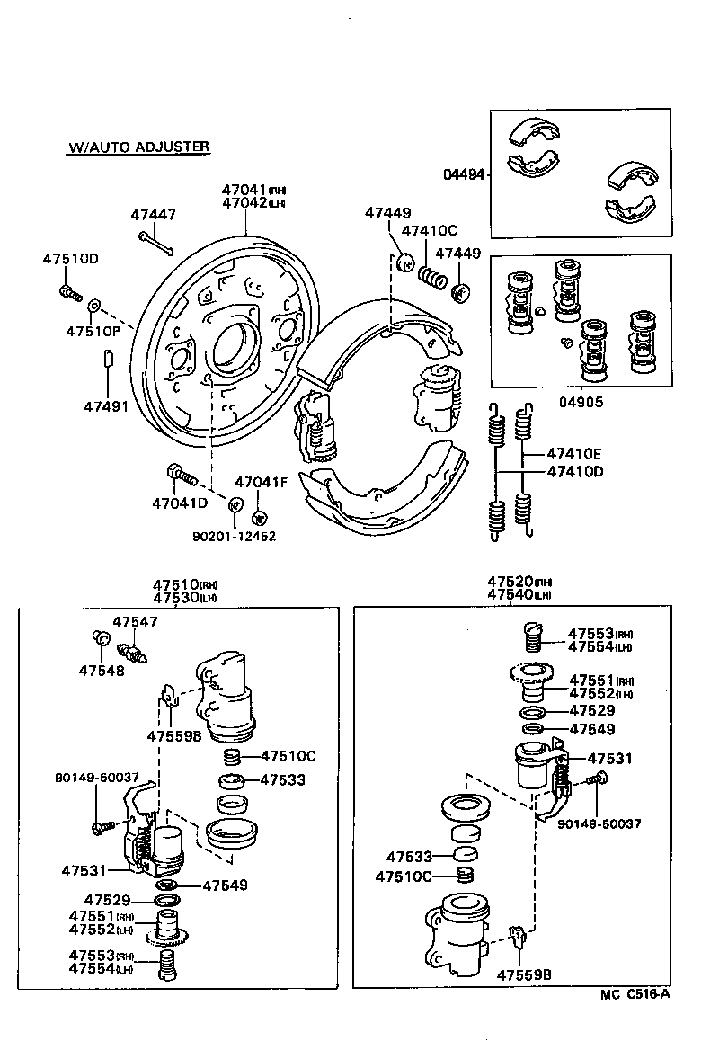 04494-36090 SHOE KIT, FRONT BRAKE product image